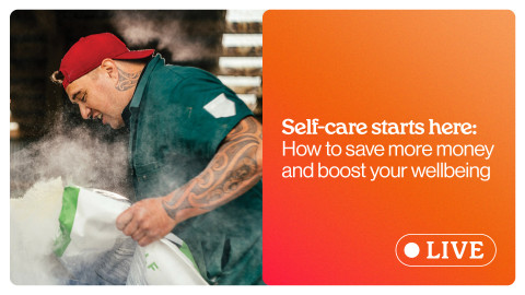 Webinar: Self-care starts here – How to save more money & boost your wellbeing