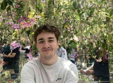 Matt with a plant background