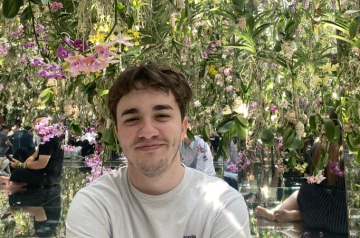 Matt with a plant background