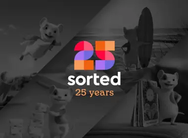 Sorted 25 anniversary logo