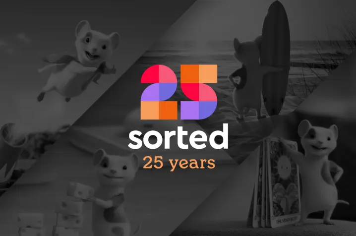Sorted 25 anniversary logo